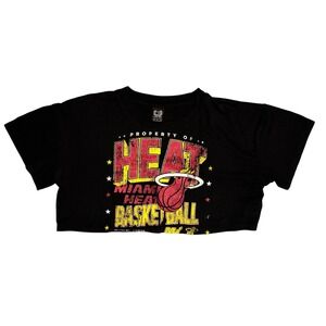 Ultra Game Miami Heat Womans Size L Crop Top